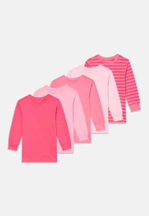 LONG SLEEVE 5 PACK UNISEX - Pikkade varrukatega topp - light pink/pink/salmon