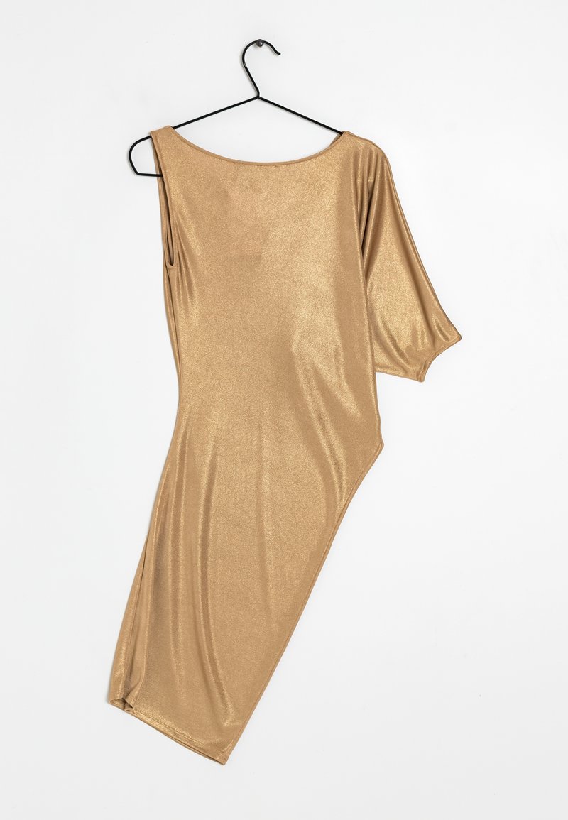 bcbgmaxazria gold dress Lame Halter Gown – BCBGMAXAZRIA main image 0