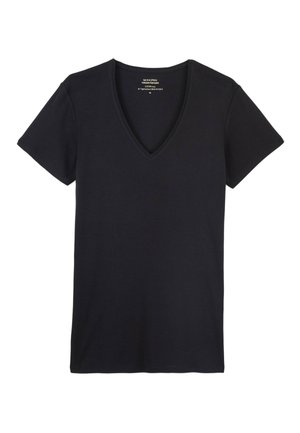 COL V - T-shirt basique - noir