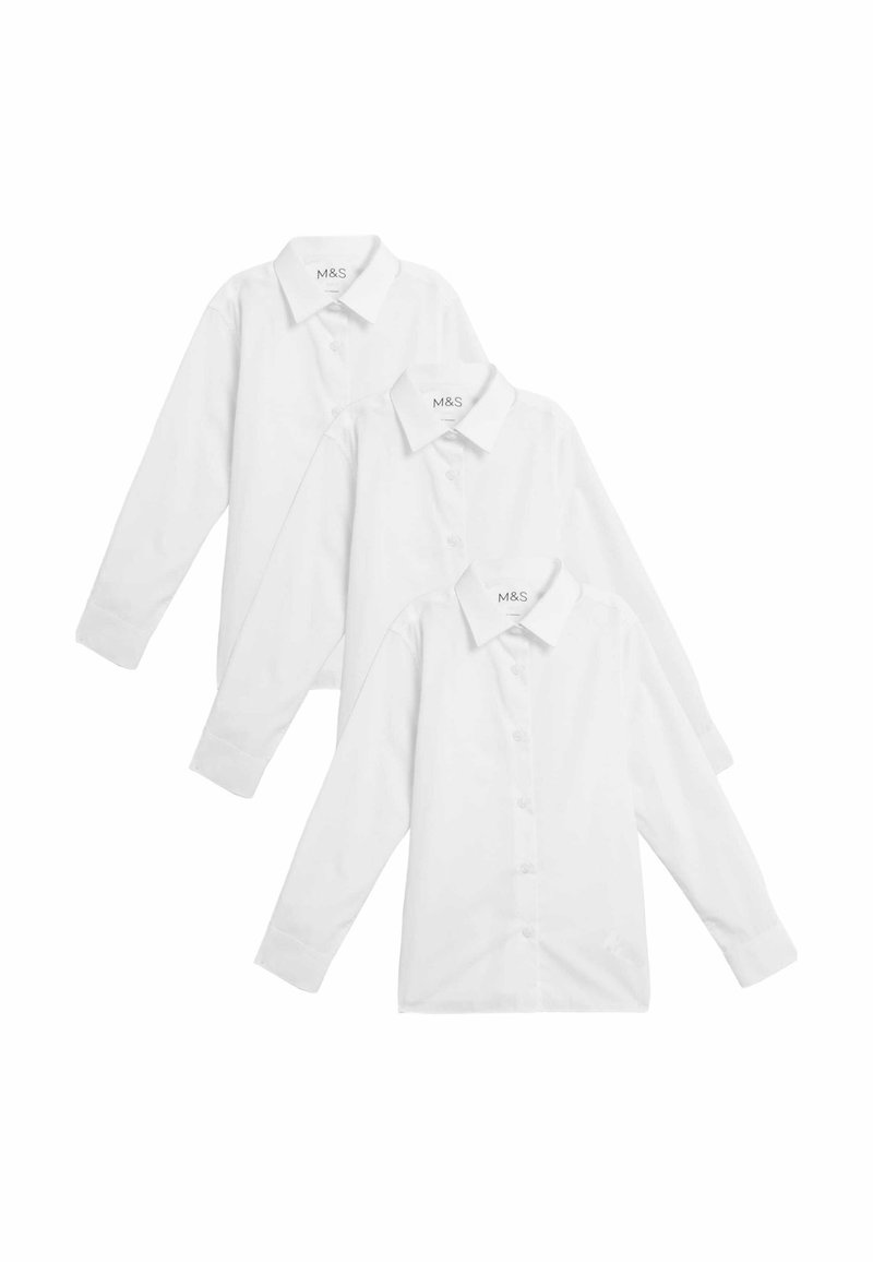 Marks & Spencer 3PACK EASY IRON - Chemisier - white/blanc - ZALANDO.FR