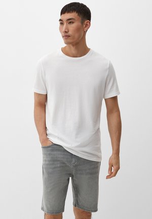 Jeansshort - steingrau