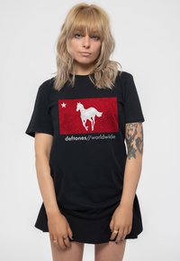 Paradiso Clothing DEFTONES STAR AND PONY - Print T-shirt - black