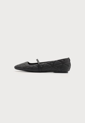 Calvin Klein SQUARED BALLERIA MJ bordowy
