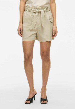 HIGH WAIST - Shorts - feather gray