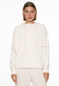 OYSHO SOFT-TOUCH WITH ZIP - Melegítőfelső - beige
