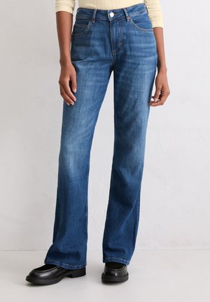 KIRUNA - Flared Jeans - dark blue