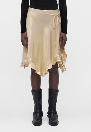 Zadig & Voltaire JETOS - A-lõikeline seelik - gold-coloured