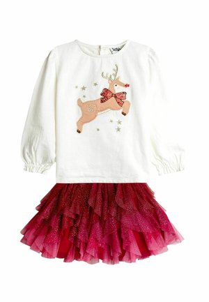 REGULAR FIT - SET   - A-linjekjol - pink reindeer