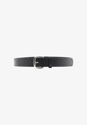 PULL&BEAR, WITH SQUARE BUCKLE - BELT - Opasok - black