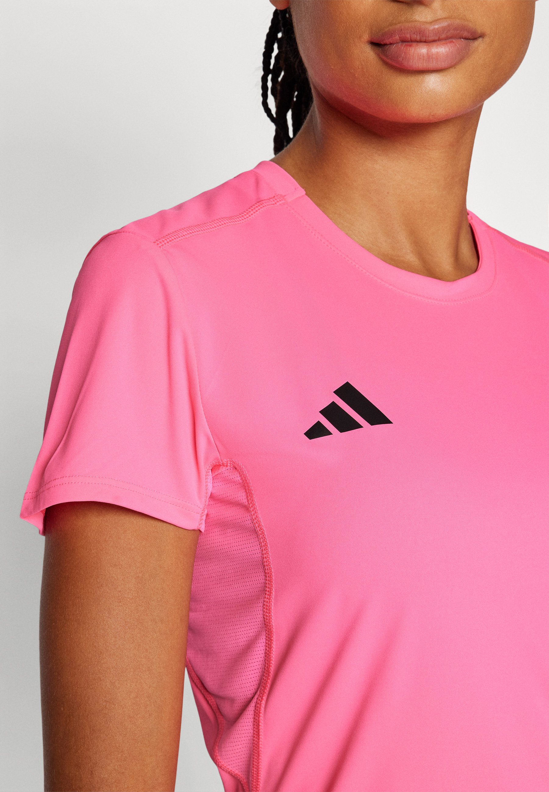 売れ筋商品|||アディダス Tシャツ レディース トップス ADIZERO TEE - Sports T-shirt - lucid pink Buy adidas Adizero Running Shirt Women Pink online | Running
