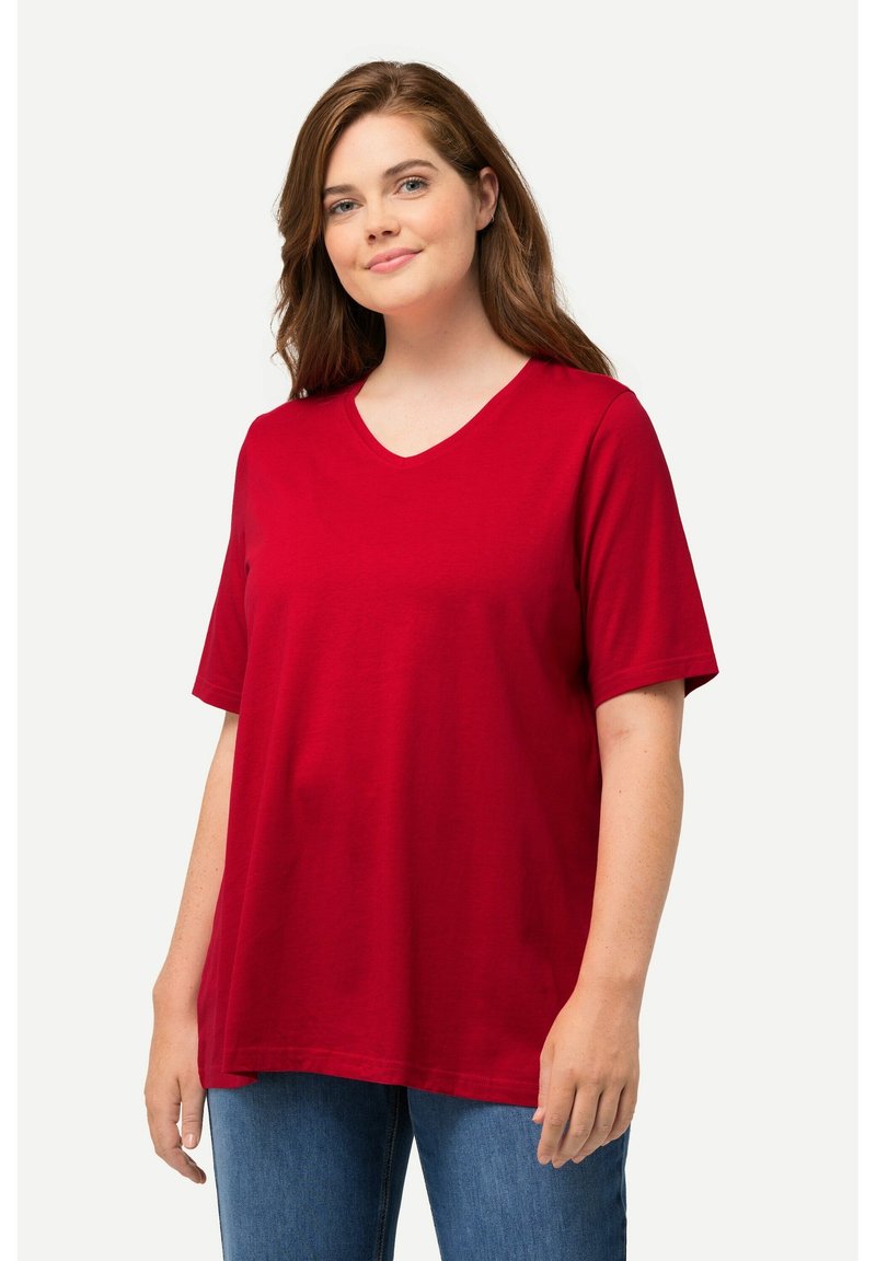 Ulla Popken GRANDES TAILLES - Jednoduché tričko - red