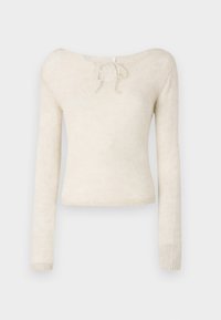 ONLY ONLMISTY STRING - Jumper - birch/off-white - Zalando.co.uk