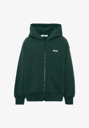 MSGM, FELPA UNISEX - Sweater met rits - green