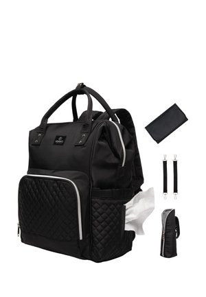 DIAPERBAG BACKPACK MIMMTI | BABY BAG | NURSING BAG - Borsa fasciatoio - black