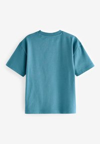 Next SHORT SLEEVE GRAPHIC STANDARD - Triko s potiskem - teal blue embroidery