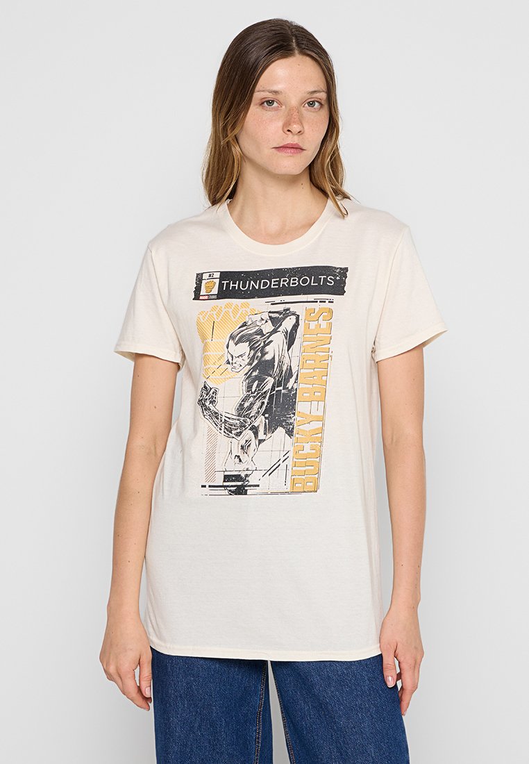 Marvel T-shirt print beige
