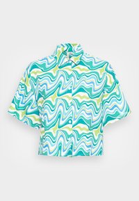 FLOWY SHORT SLEEVE SHIRT - Blusa com botões - multi coloured