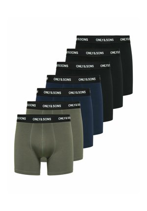 Only & Sons, ONSFITZ SOLID BLACK TRUNK 7-PACK - Bokseršorti - beluga