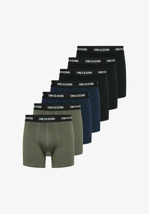 Only & Sons, ONSFITZ SOLID BLACK TRUNK 7-PACK - Bokseršorti - beluga