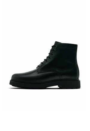 Lace-up ankle boots - black