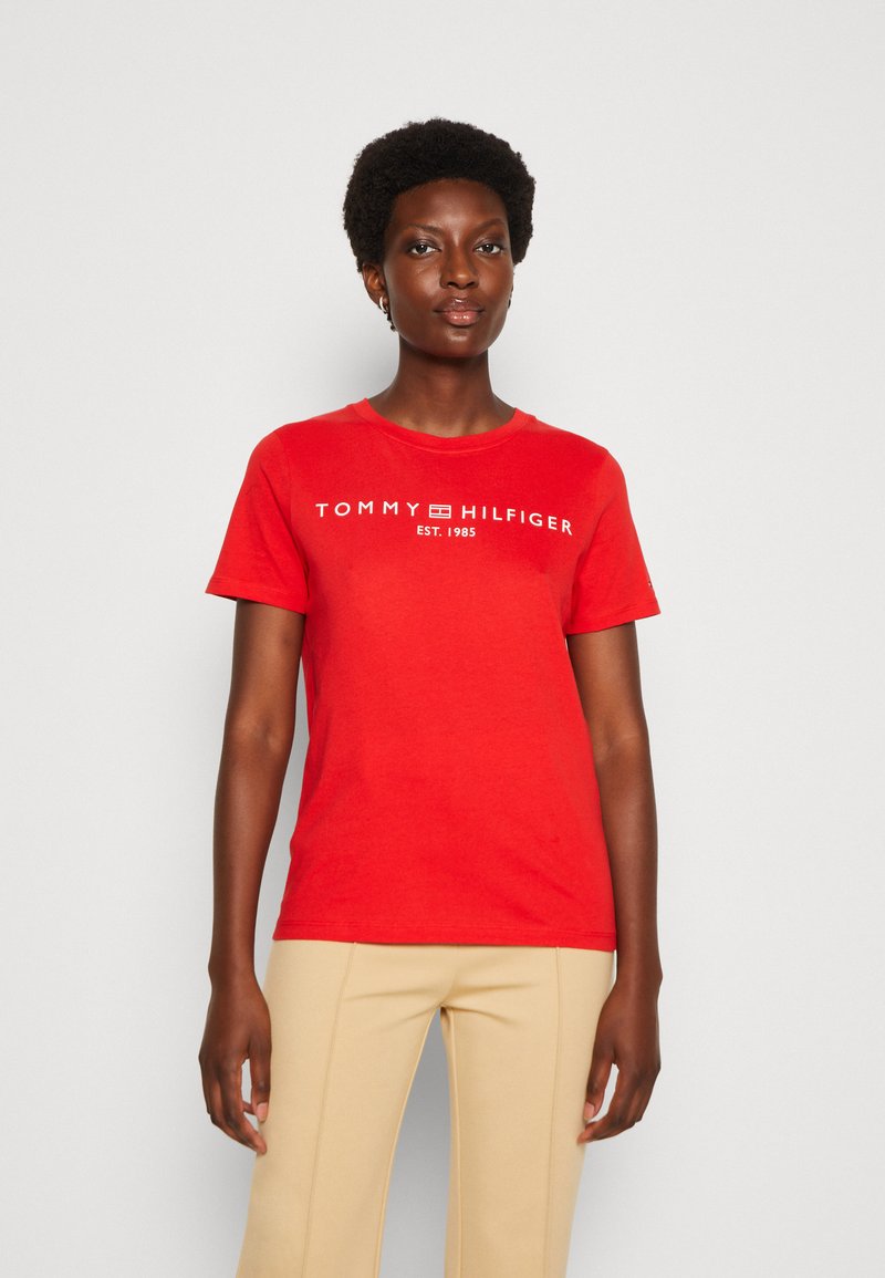 Tommy Hilfiger LOGO - Print T-shirt - fireworks
