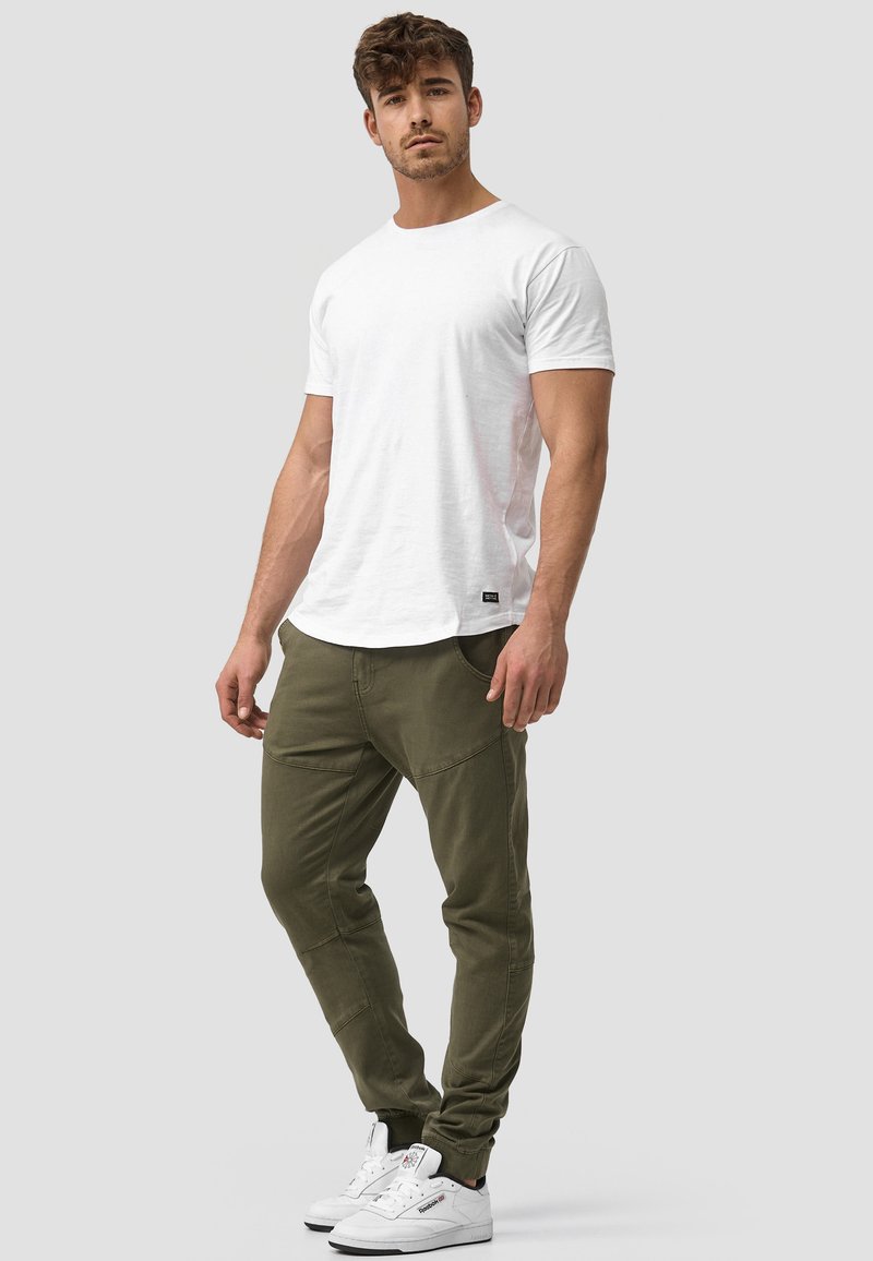 INDICODE JEANS - ZANNES - Džíny Slim Fit - army, Zvětšit