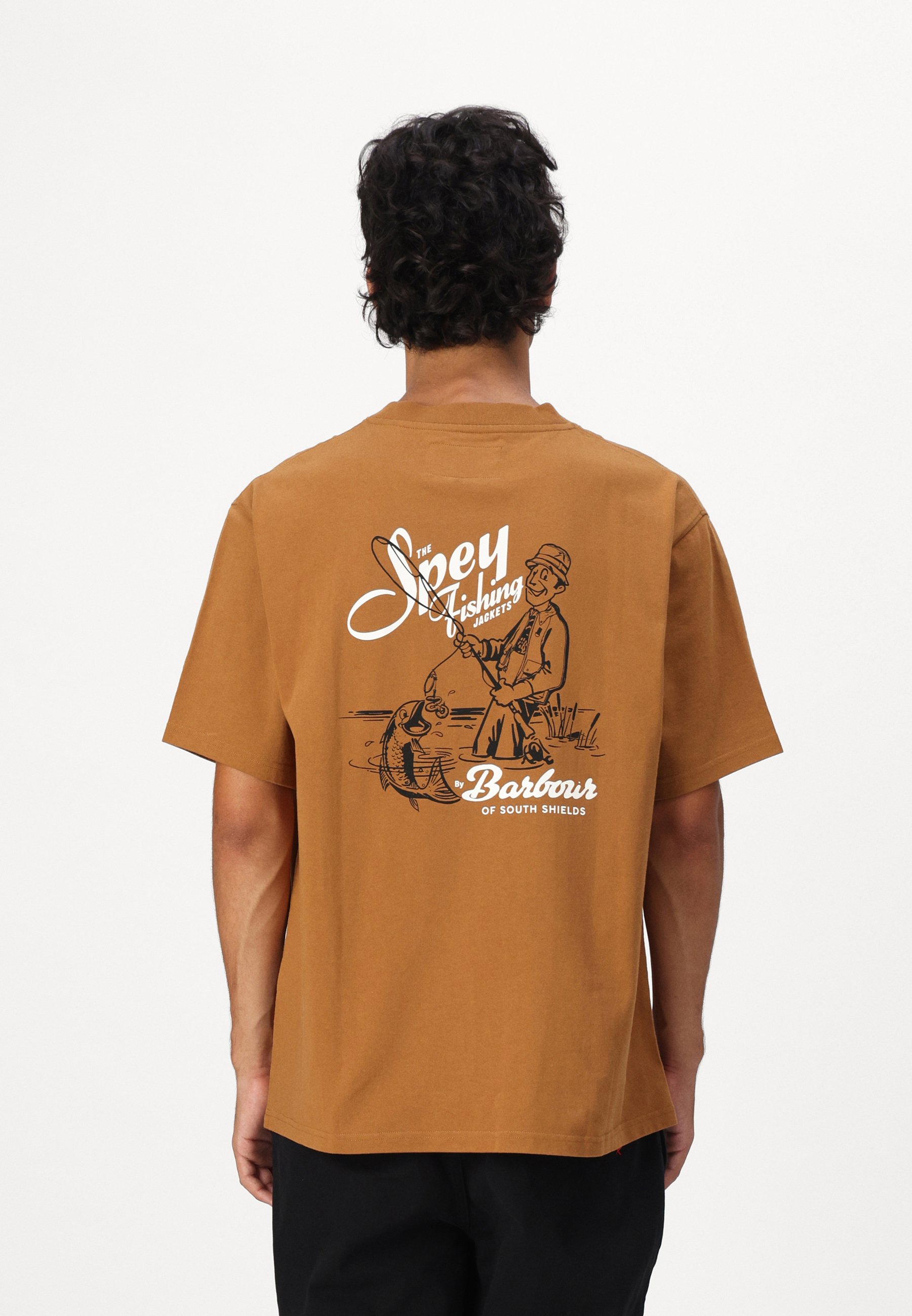 Barbour BAYARD GRAPHIC - Print T-shirt - cinnamon/orange - Zalando.ie