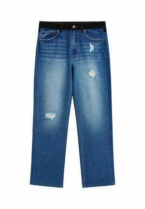Desigual, DOUBLE WAIST JEANS - Straight leg jeans - blue