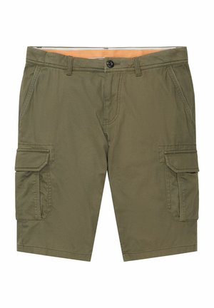 TOM TAILOR Shorts - olive diamond structure