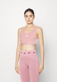 adidas Performance Sujetadores deportivos con sujeción ligera - mauve/white