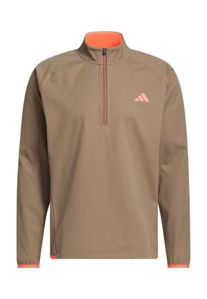 adidas Golf, ULTIMATE365 DURABLE WATER REPELLENT WIND QUARTER-ZIP - Collegepaita - khaki six   solar turbo