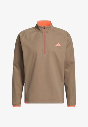 adidas Golf, ULTIMATE365 DURABLE WATER REPELLENT WIND QUARTER-ZIP - Collegepaita - khaki six solar turbo
