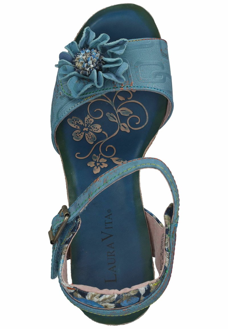 Damen Pumps | LAURA VITA Keilsandalette bleu/blau - UT90074 Damen Pumps | LAURA VITA Keilsandalette bleu/blau - UT90074