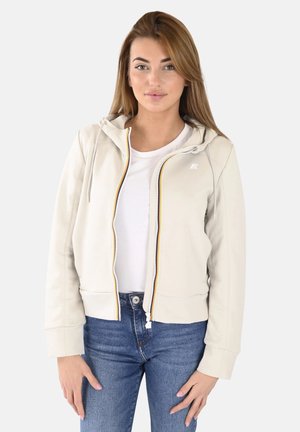 Felpa con zip - beige lt