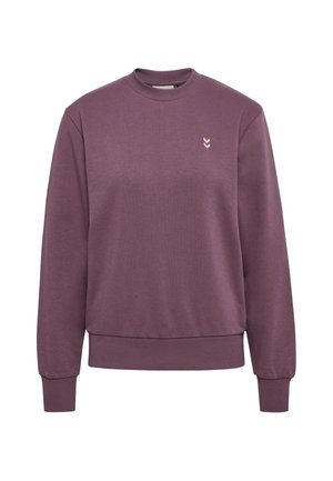 Hummel HUMMEL HMLPULSE W SWEAT CREWNECK - Sweatshirt - black plum