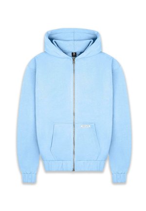 Bazix Republiq SUPER HEAVY BLANK - Sudadera con cremallera - babyblue