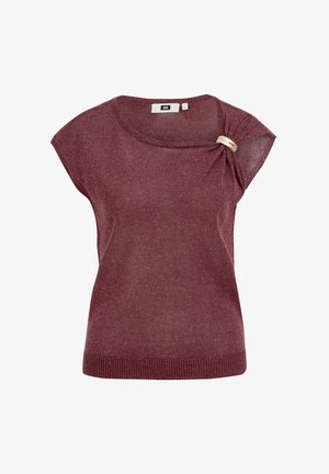 WE Fashion, Tričko s potlačou - aubergine