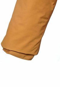 Brun textilväv, slät yta, med en åtsittande ärm och elastisk manschett. Enkel design, inga synliga mönster eller hårdvaruutskrifter.