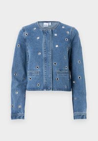 VMBELLA SHORT JACKET - Jakna iz džinsa - medium blue denim