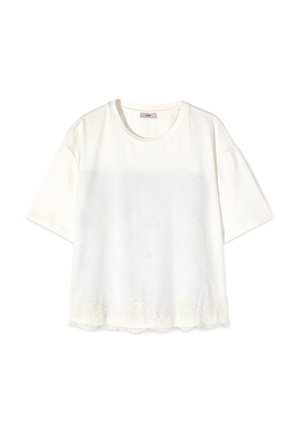 Oltre, T-SHIRT CON INSERTO DIETRO - T-shirt print - bianco