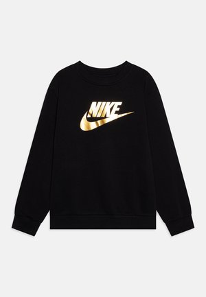 Nike Sportswear CLUB CREW UNISEX - Felpa - black/metallic gold
