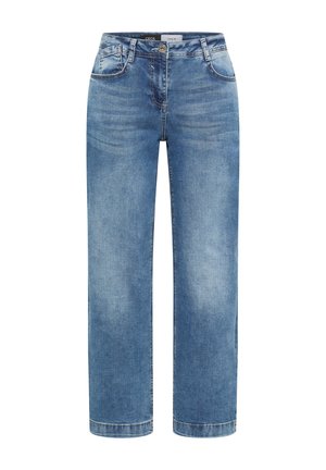 Cecil, HIGH WAIST WIDE LEG JEANS IM LOOSE FIT - Jean droit - light blue used wash