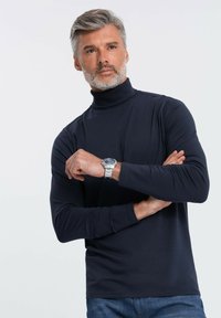 Ombre OM-LSCL-0112 - Langarmshirt - navy blue