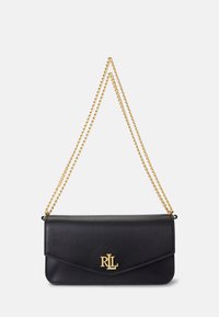 Lauren Ralph Lauren - NAPPA LEATHER MEDIUM SAWYER BAG - Soma ar siksnu pāri ķermenim - black Miniatūras attēls 1