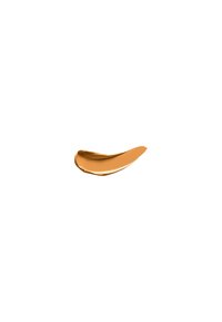 Flydende foundation swatch i en varm, mellem tone. Cremet tekstur med en glat finish, vist på en hvid baggrund.