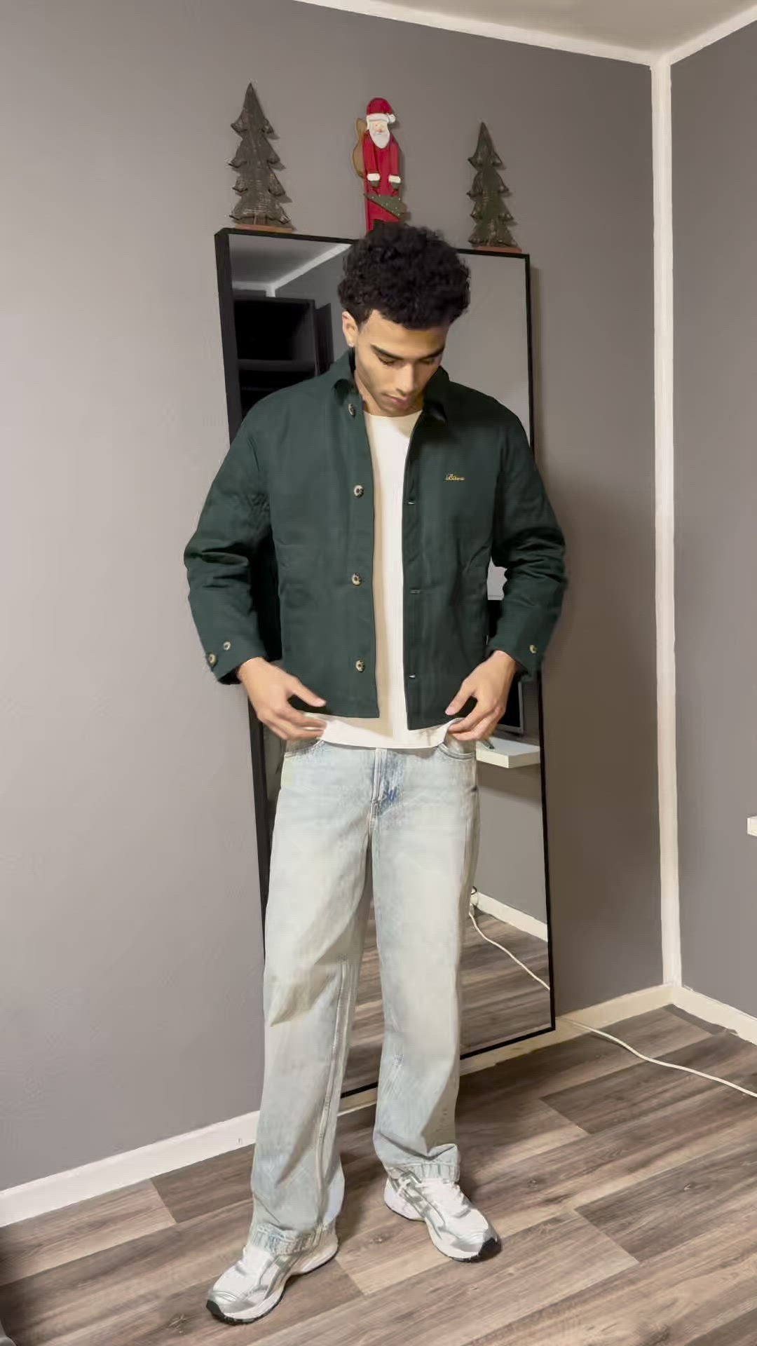 BLKVIS WAXED JACKET - Chaqueta de entretiempo - darkest spruce