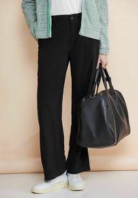 Street One LOOSE FIT - Tygbyxor - schwarz