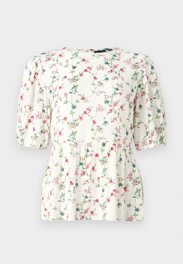 PCKARY PEPLUM - Blouse - cloud dancer3