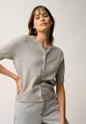 SAMUEL ROUND NECK SHORT SLEEVES - Kofta - heather cloud