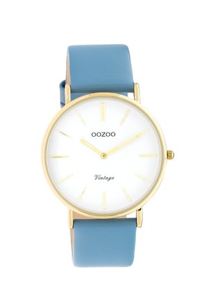 OOZOO VINTAGE SERIES - Uhr - babyblau/weiß/gold